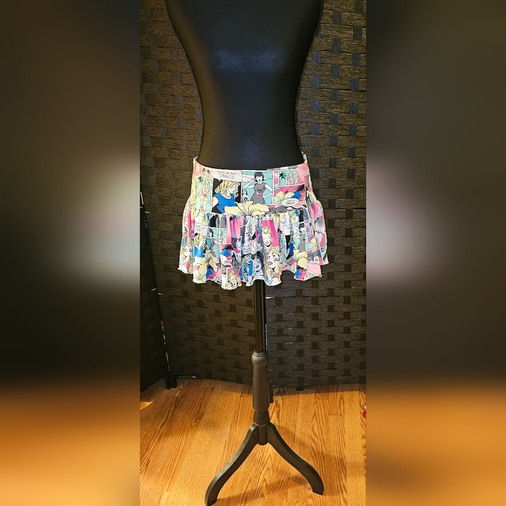 Vibrant Graphic Mini Skirt